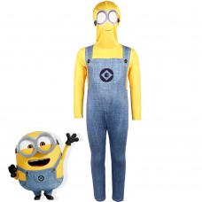 Halloween Costumes Little Yellow Man Cosplay Movie Minions Boy Halloween Jumpsuit Mardi Gras Party Costume Kids Edition