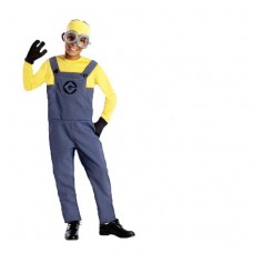 Halloween Costumes Little Yellow Man Cosplay Movie Minions Boy Halloween Jumpsuit Mardi Gras Party Costume Kids Edition