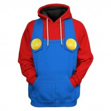 New Carton 3d Printed Mario Bros Hoodie Cosplay Fashion 3d Sweater Sweatshirt Pullover Wholesale Custom Clothes