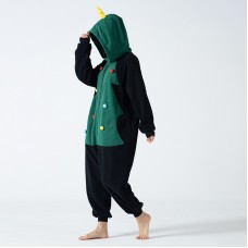 Polar fleece Christmas tree one-piece pajamas cartoon anime adult fall and winter Animal onesies