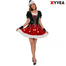 XYYEA Christmas Women's Carnival Party COS Christmas Dress