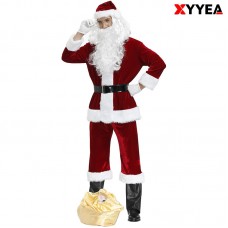 XYYEA Adult Large Size Santa Claus Cosplay Costume