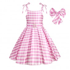Barbie pink suspender dress