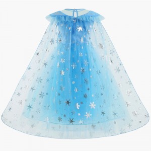 XYYEA Frozen Blue Elsa Princess Dress